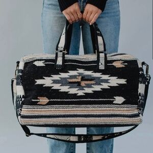Woven Aztec Duffle Bag